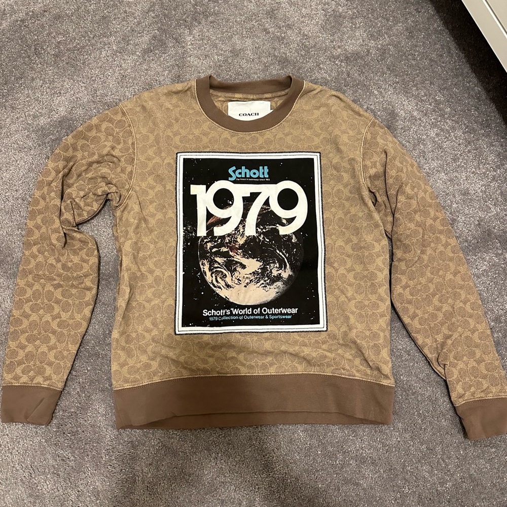 Coach crew neck sweater - size small